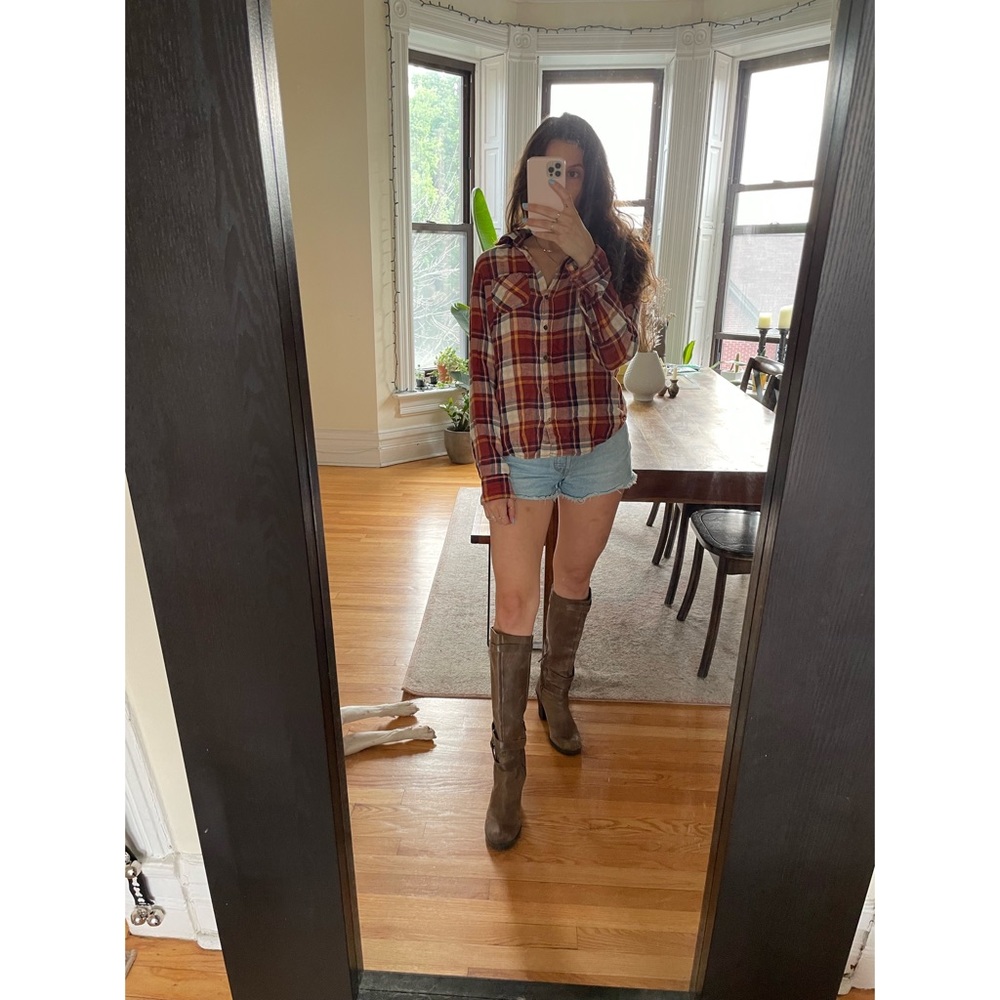 LOFT Knee High Leather Boots with Heel